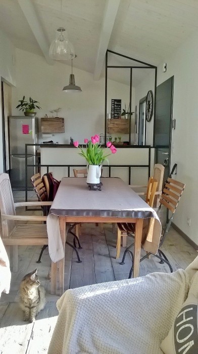 verrière d'atelier separation cuisine salon proche La Rochelle
verrière sur mesure/ verrière d'atelier sur mesure